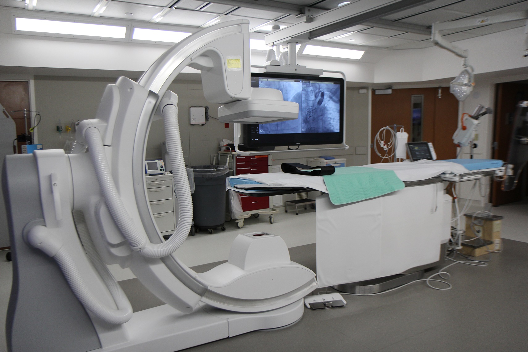 A new piece of high-tech equipment in the South Shore Hospital Cath Lab