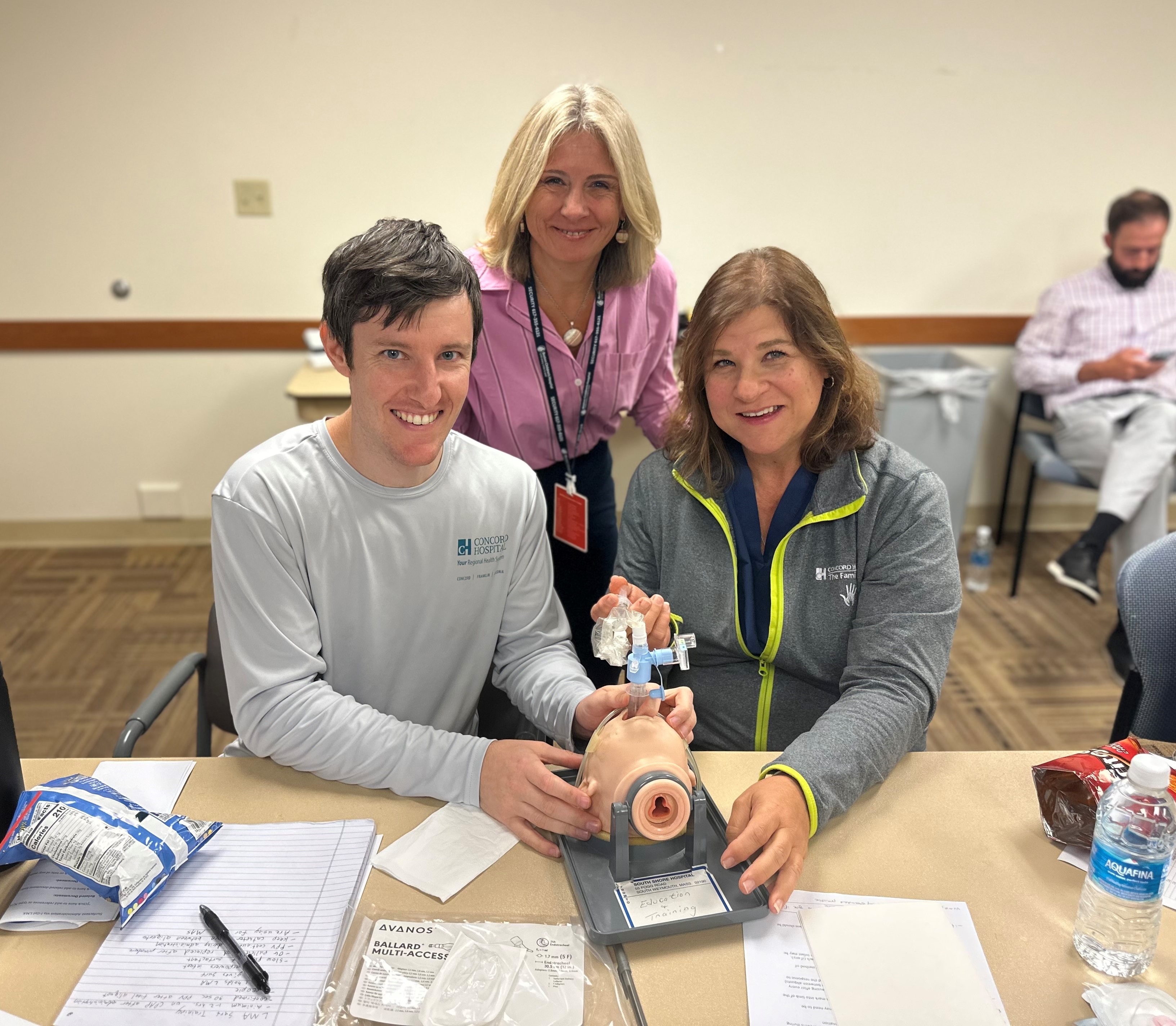 NICU LMA Training Dr Kubicka with Concord Hospital Colleagues