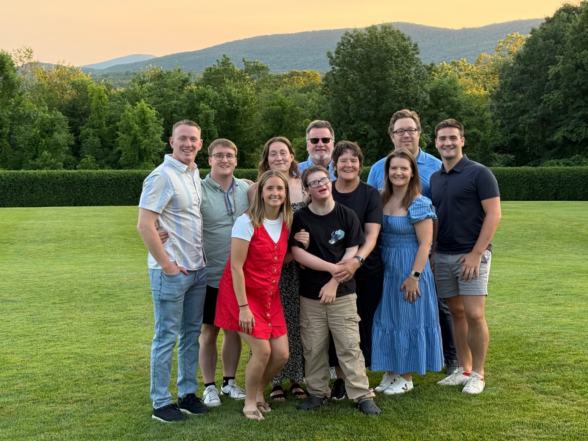 The O'Keefe family portrait outdoors