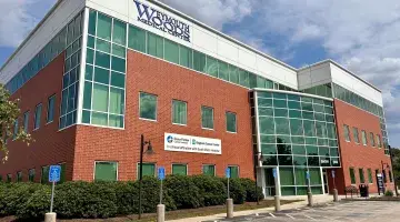 Building exterior of South Shore Health at 51 Performance Drive in Weymouth