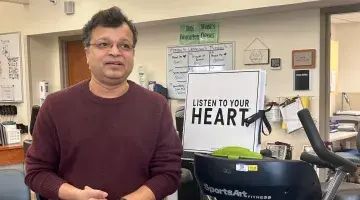 Sanjay Padhi at cardiac rehab